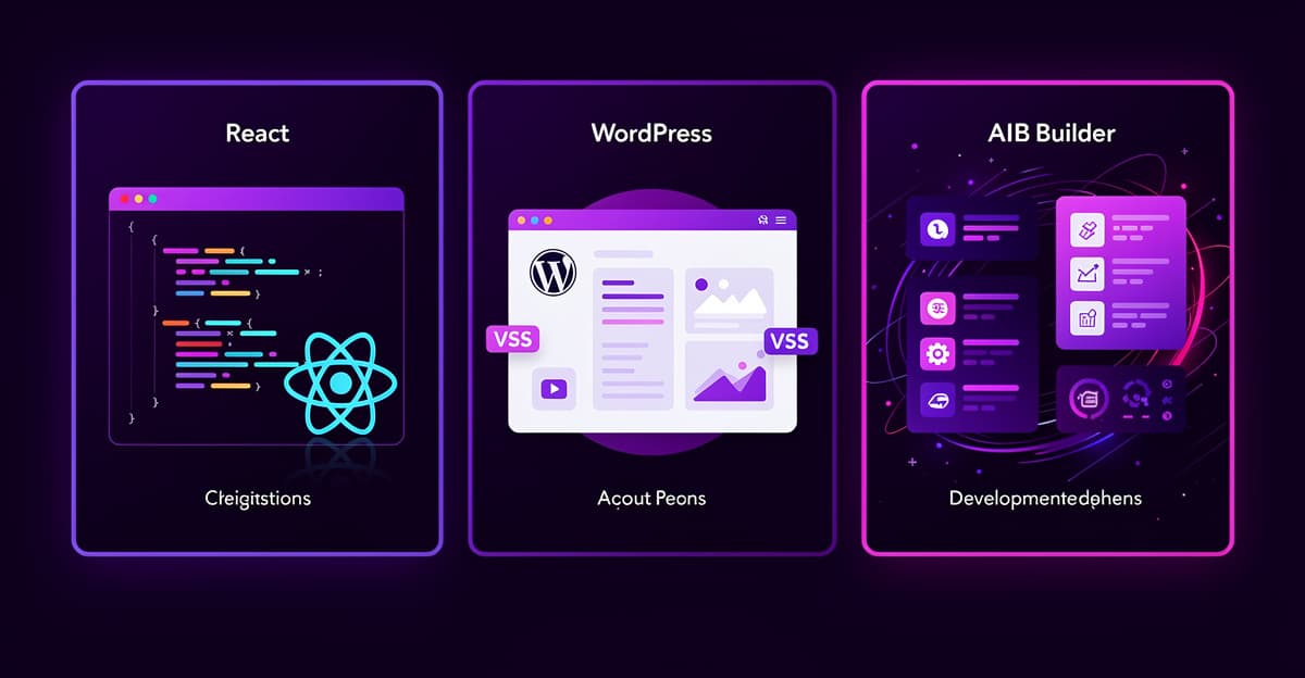 React מותאם אישית vs WordPress vs AI Builders: מה הפתרון הנכון לעסק שלכם?